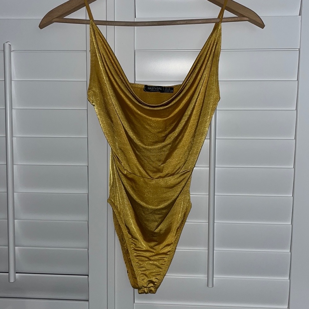 Mustard Yellow Nasty Gal Body Suit